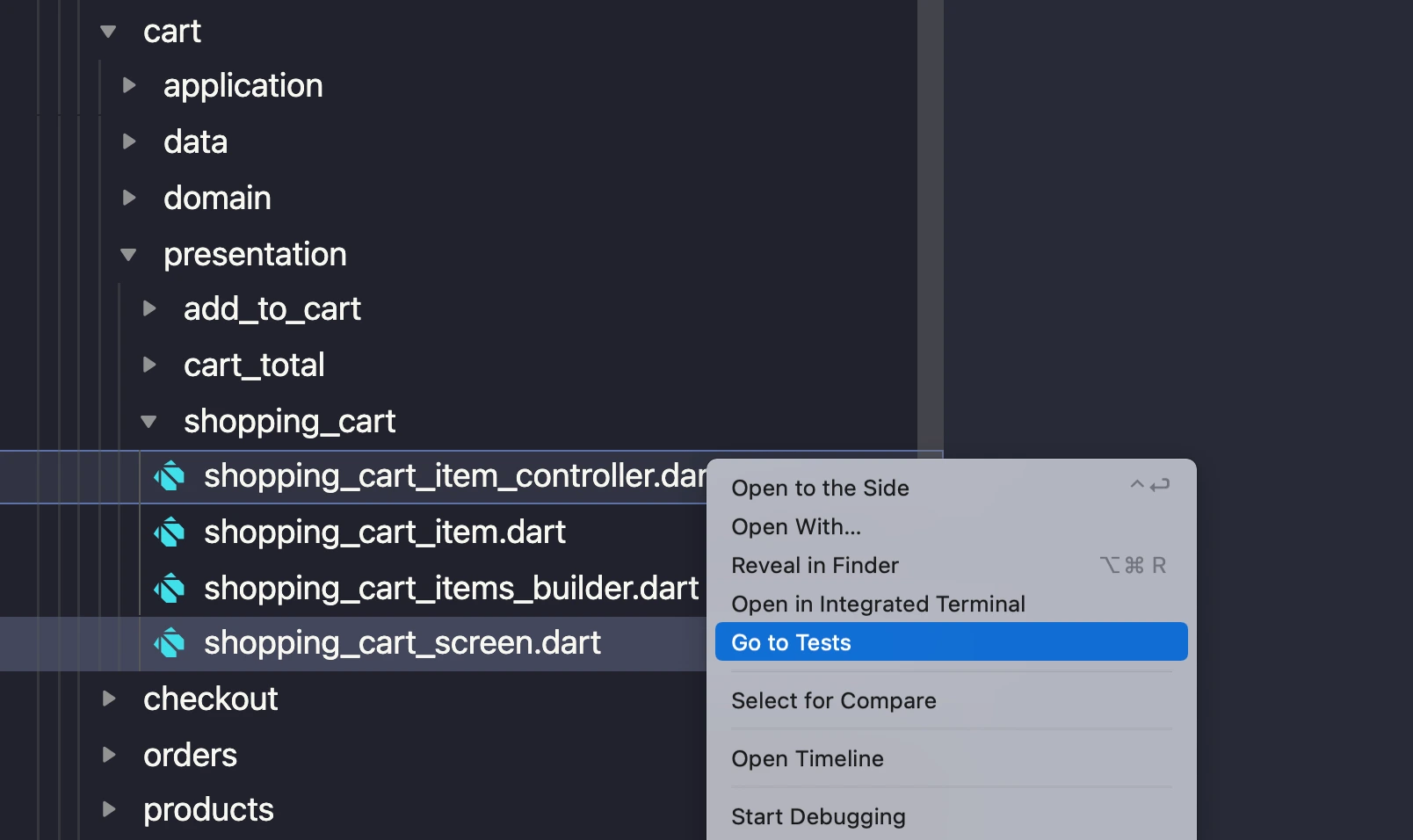 VSCode 可以从“lib”文件夹中的任何文件转到测试